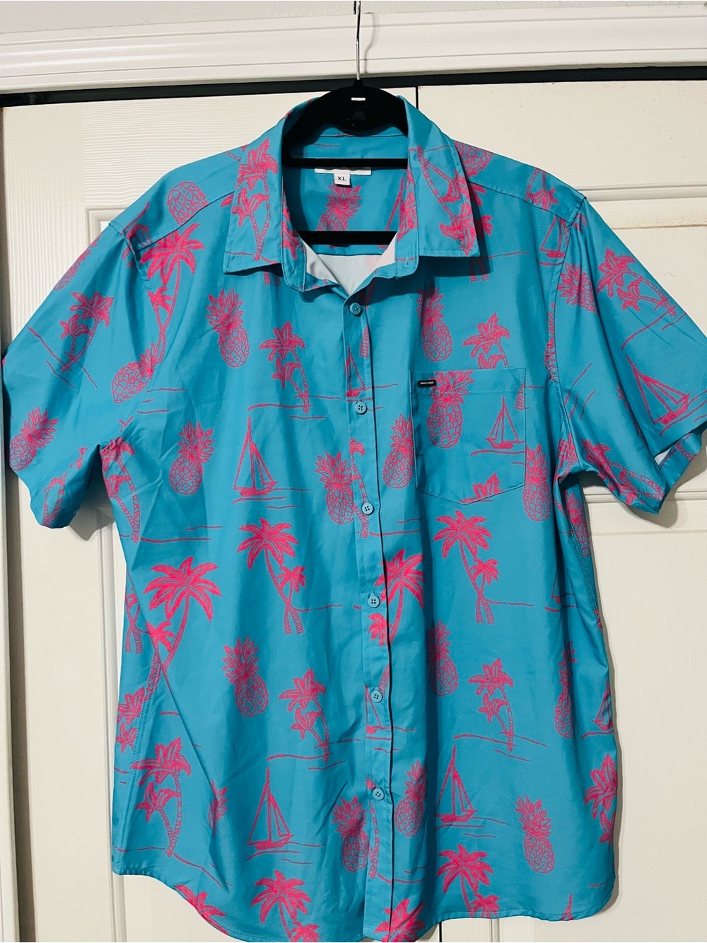 Vintage Summer Men’s Button Down Shirt